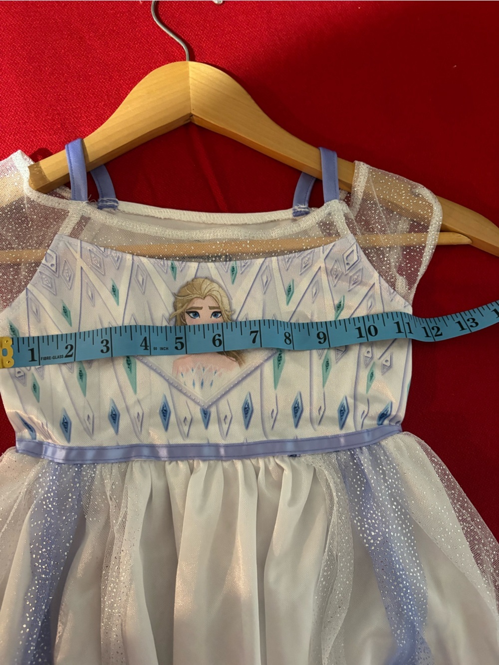 Elsa Inspired Girls' Sparkle Costume Dress - White & Light Purple - Picture 6 of 7